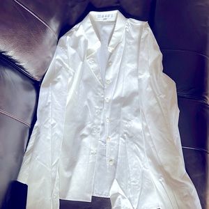 Christian Dior white button down dress shirt. NEW.